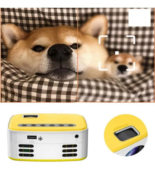 Mini Proyector Portátil Con Control Remo