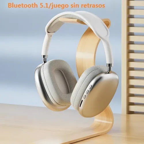 Auriculares Inalámbricos Diadema Plata
