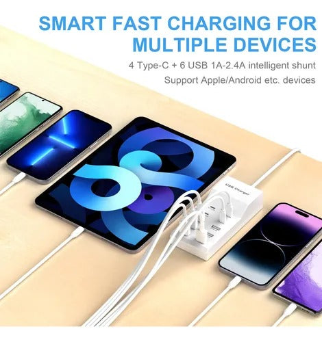 REGLETA X10 MULTIPUERTOS -650